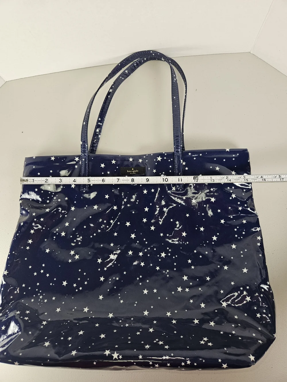 Kate Spade New York Blue Tote Bon Shopper Daycation Star Beach Weekender - Picture 4 of 16